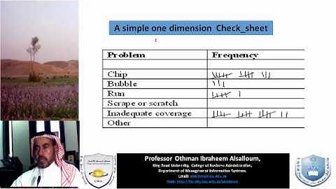 Check sheet  as one of the basic quality control tools