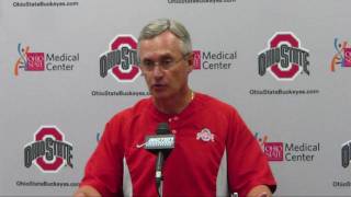 Who is calling the plays Head Coach Jim Tressel explains