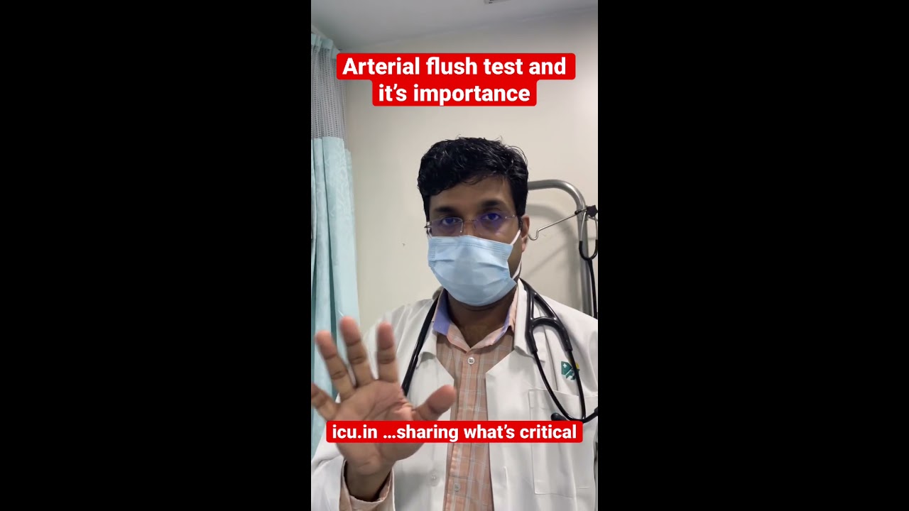  Icushort 25 Arterial Line Flush Test And Why It S Important
