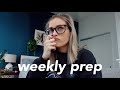 Weekly Prep VLOG | planning my meals, workouts, & work schedule