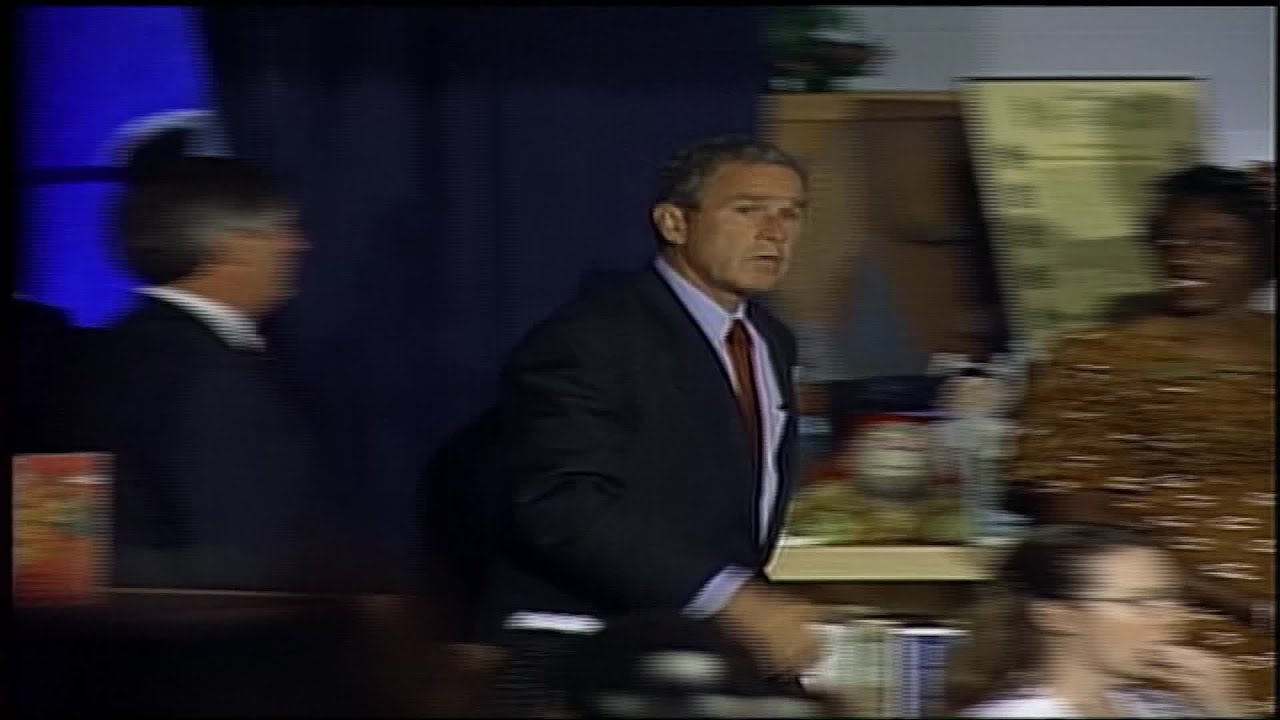 President George W Bush delivers address on 911 from Sarasota school