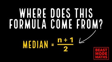 Where does the (n+1)/2 formula come from to calculate the position of the median?