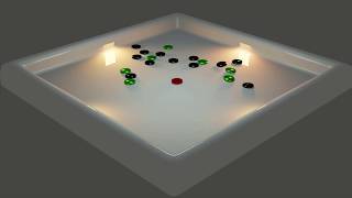 Carrom - Rigid body dynamics with blender 2.82
