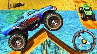 Monster Truck Water Surfing Racing Games - Drive 4x4 Offroad Jeep | Android Gameplay screenshot 4