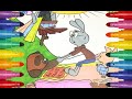 Винни Пух и Пятачок советские мультфильмы интересная раскраска В гостях у Кролика Винни Пух застрял
