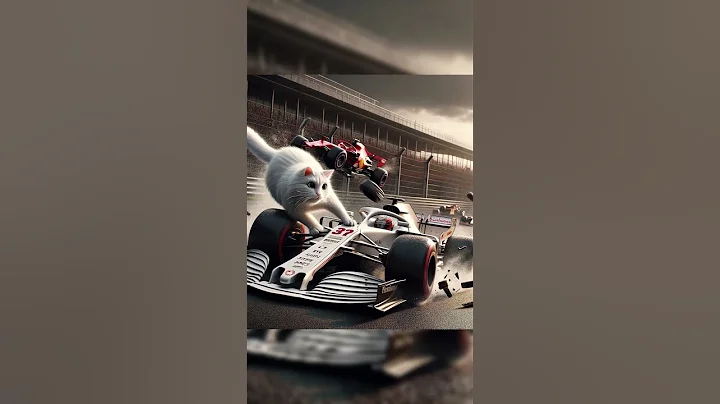 Watch the video about White Cat 🐱 F1 Race #cat #aicat #f1 #formula1 #cats #catlovers #kitten