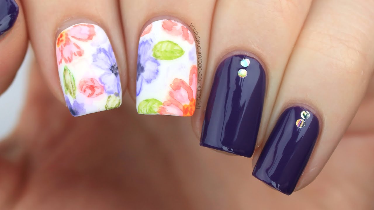 Watercolor Nail Art Tutorial - wide 3