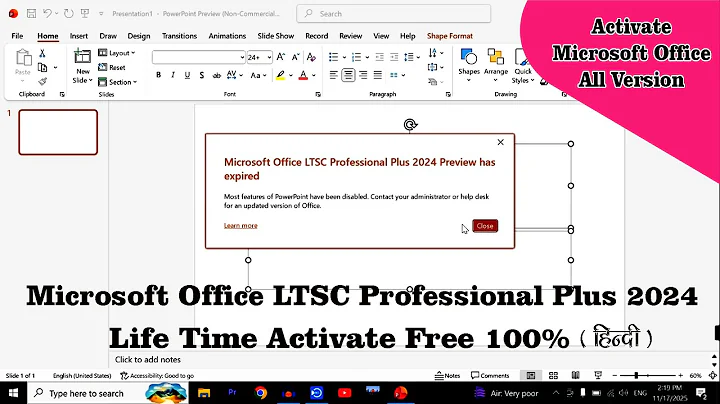 Microsoft Office LTSC Professional Plus 2024 Preview has Expired Problem fix | Office 2024 Activate