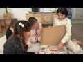 Advent calendar açıyoruz part 1#adventcalendar #kutuaçılımı #funnykids #funnyvideo 