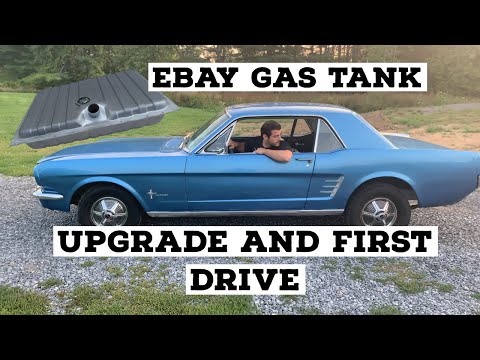 EBAY GAS TANK UPGRADE/ FIRST DRIVE- 1966 FORD MUSTANG 351w swap Ep:3- bad gas in old tank