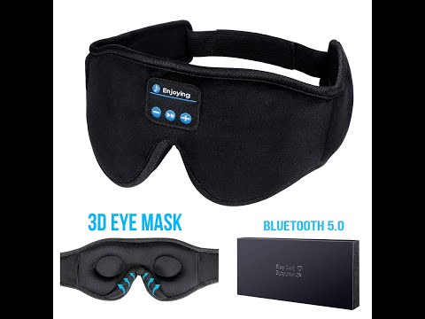 LC-dolida Bluetooth 5.0 Wireless Music Eye Mask Sleep Headphones