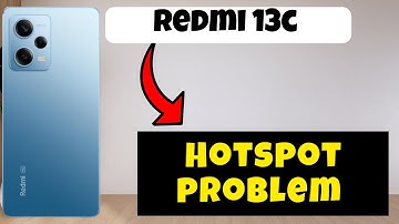 Hotspot problem Redmi 13c || How to solve hotspot issues || Hotspot not working problems