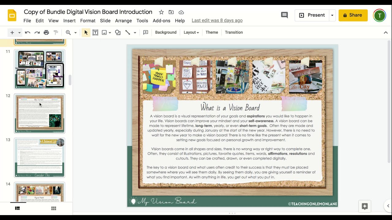 Digital Vision Board Bundle