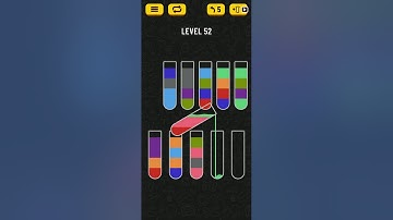 Water sort Puzzle | Level 52 | Gameplay Walkthrough
