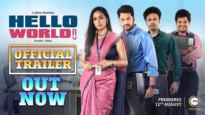 Hello world launch trailer (Telugu) | A ZEE5 Original | Niharika Konidela | Premieres Aug 12th