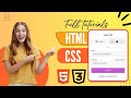 How to Create Responsive Login Form Using HTML and CSS // full tutorials login form html, css.......