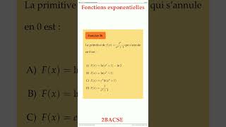 Exercice 36 Cours 7 Les Fonctions Exponentielles 2BACSE Maths space2study MTCSS4v2 #maths