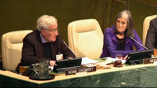 Noam Chomsky at United Nations: It Would Be Nice if the United States Lived up to International Law