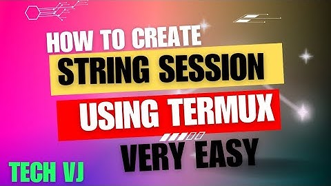 How To Create Pyrogram String Session | Tech VJ | Telegram