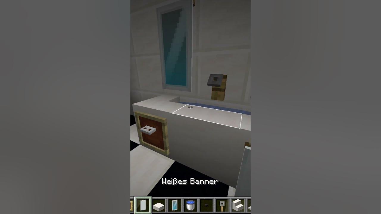 How to build a bathroom in Minecraft YouTube