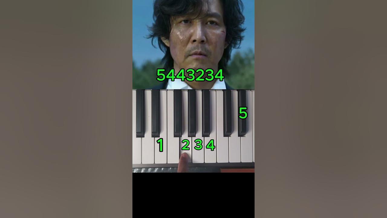 Way back then " squid game 2 " Easy Piano Tutorial #squidgame #piano #howtoplay