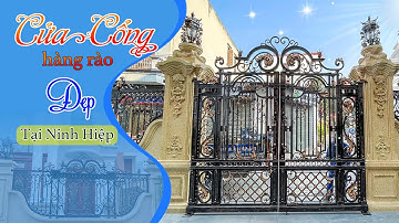 Cổng sắt đẹp 2023 | Cổng hàng rào Sắt mỹ thuật iGATE