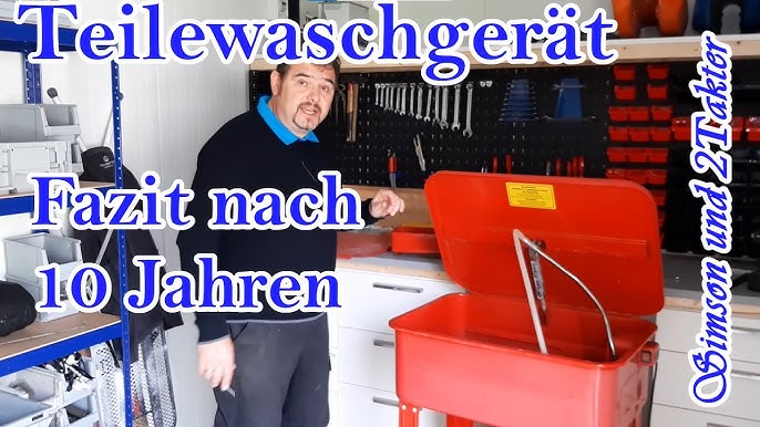 Hochdruck Teilereiniger neues Spielzeug in der Werkstatt 