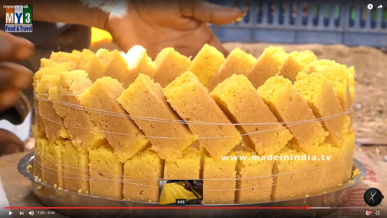 #MYSORPAEK: Indian Dessert that Melts in the Mouth | How to make Village Style Mysore Pak | STREET FOOD