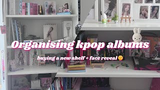 organising kpop albums .｡.:*☆ album shelf tour (  face reveal 🤭)