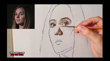 Hướng dẫn vẽ chân dung sơn dầu - trieuart.com