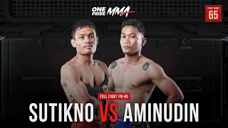 Sutikno Vs Aminudin | Full Fight FN 65 One Pride MMA
