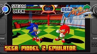 Sega Model 2 Emulator - (Valve Steam Deck) - Framerate & Gameplay