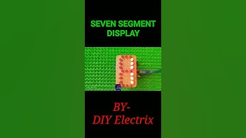Diy Homemade Seven Segment Display #diy #electronic #tiktok #shorts #reels #youtubeshorts #electric