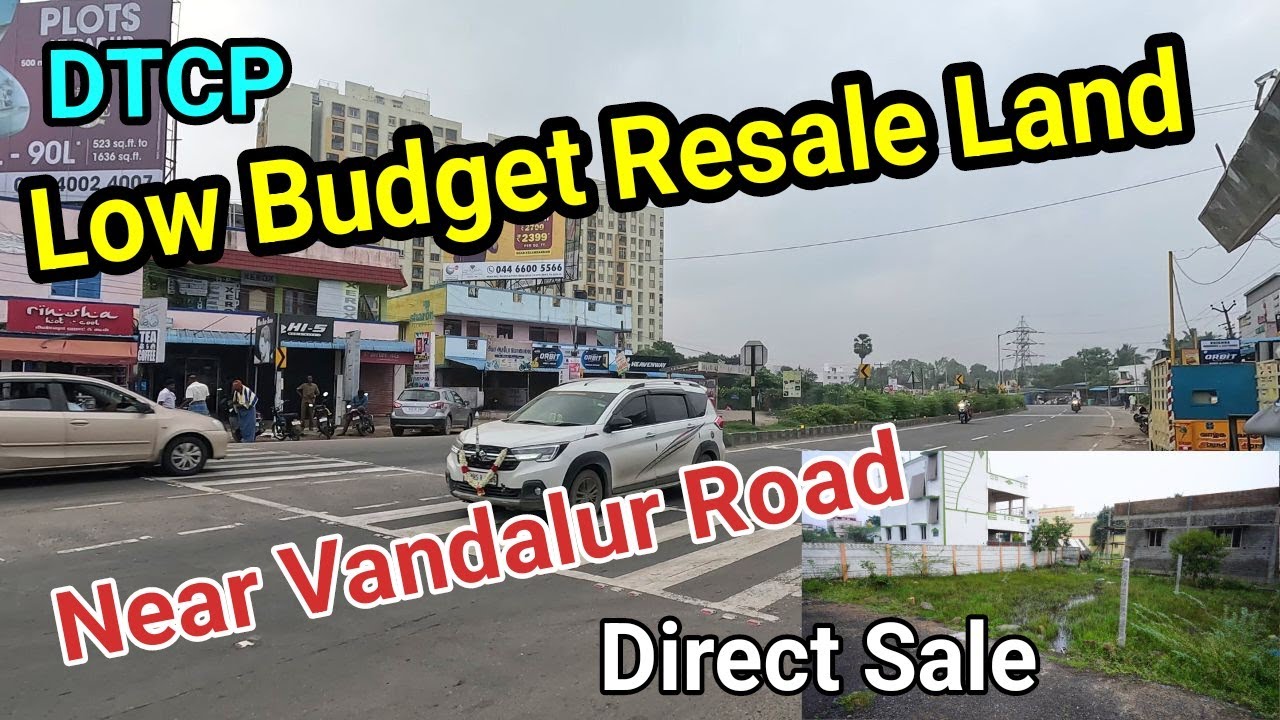 Resale land sale in Vandalur road, Kandigai/ Direct sale/ DTCP Land
