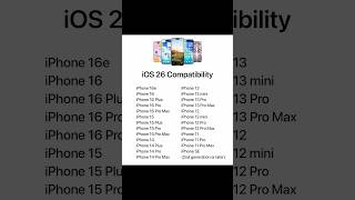 Ios compatible, model, and upgrade #ios26#26ios#iphone #ios#foryou #appleindia