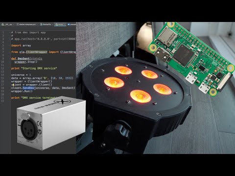 DMX Lighting Control with Raspberry Pi Zero | Home Automation #06