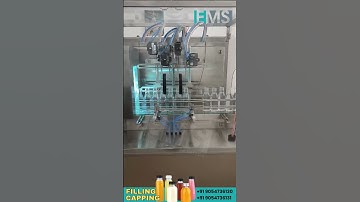 Automatic 4 Head Servo Filling + Single Head Screw Capping Machine Explained