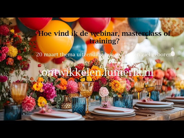 Hoe kom ik bij de webinar, masterclass of zoomlink