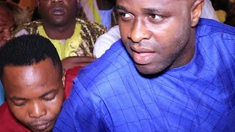 Fans Go Gaga As Femi Adebayo Storms Mama Ereko's Event,Snaps Wit Ayo Adesanya As Pasuma Performs