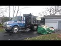 Republic services 3729  international durastar green bag pickup truck bagster rolloff
