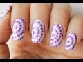 Decoración de uñas lunares - Easy dots nail art