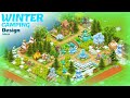 Winter camping design ideas in Hay Day #hayday 