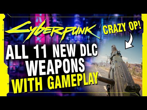 Cyberpunk 2077 - ALL 11 New DLC Weapons Showcase! (Patch 1.6 Edgerunners Update)