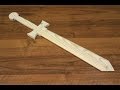 Деревянный меч к новогоднему костюму. Wooden Sword for the Christmas costume.