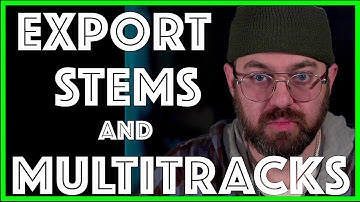 How to EXPORT STEMS and Multitracks from PROTOOLS - With and Without EFX.