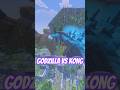 Godzilla VS Kong IN MINECRAFT #shorts #godzilla #minecraft