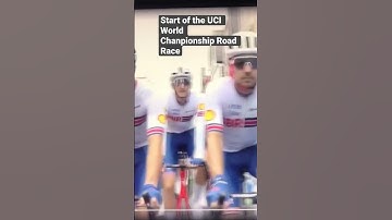 Start of the UCI World Championship Road Race #shorts #UCI #WorldChampionship
