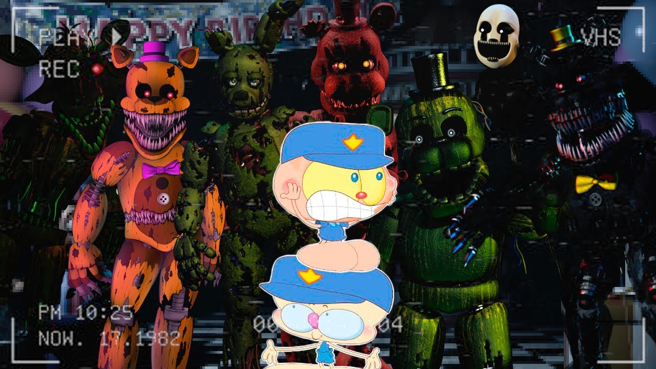 Mongo e Drongo em Five Nights At Freddys 4 Completo - FNAF 4 todas as 5  noites 