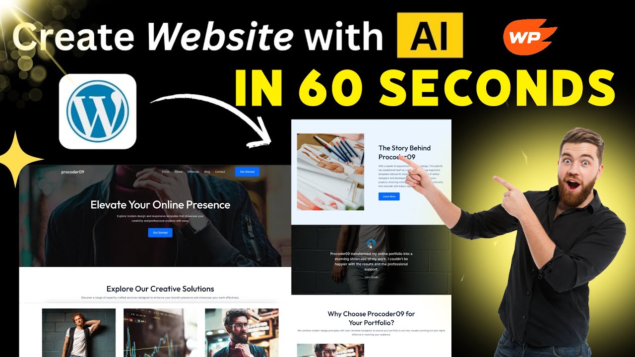 🔥 Build a WordPress Website in 60 Seconds with AI - ZipWP 🚀 | Free AI Website Builder 2025
