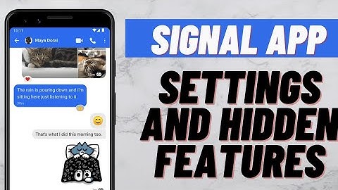 Signal App Tips And Tricks New Update ! Signal App Settings & Hidden Features